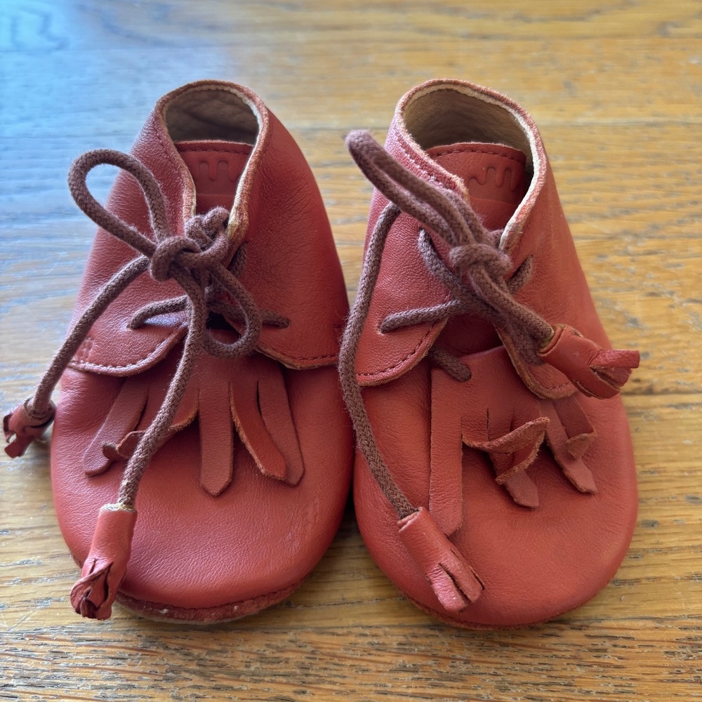 EZPZ Baby Booties Moccasins with Tassels Size 18